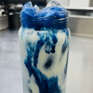 Ice Blue Matcha Latte