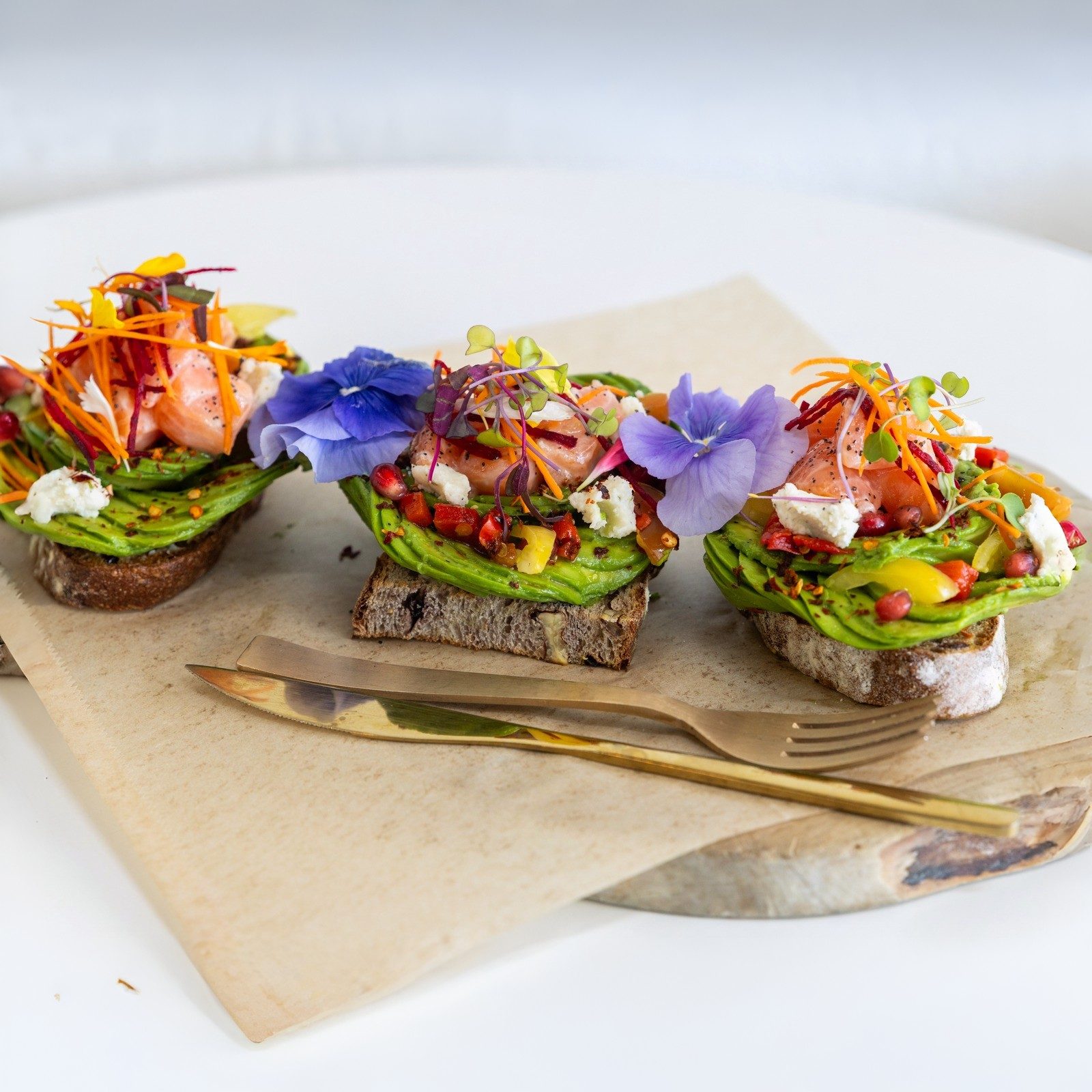 Avocado Toast With Salmon.